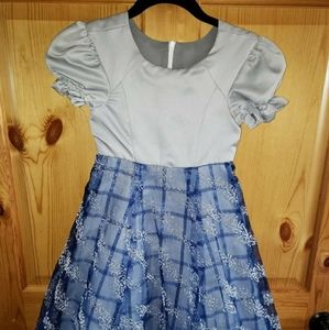Handmade Boutique Snow Princess Elsa pageant dress